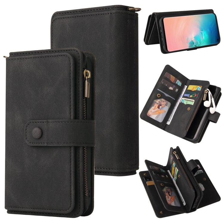 Skin Feel PU + TPU Horizontal Flip Leather Case with Holder & 15 Cards Slot & Wallet & Zipper Pocket & Lanyard, For Samsung Galaxy M10 / A10, For Samsung Galaxy Note20, For Samsung Galaxy Note20 Ultra, For Samsung Galaxy Note10 5G                      ...