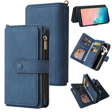 Load image into Gallery viewer, Skin Feel PU + TPU Horizontal Flip Leather Case with Holder &amp; 15 Cards Slot &amp; Wallet &amp; Zipper Pocket &amp; Lanyard, For Samsung Galaxy M10 / A10, For Samsung Galaxy Note20, For Samsung Galaxy Note20 Ultra, For Samsung Galaxy Note10 5G                      ...