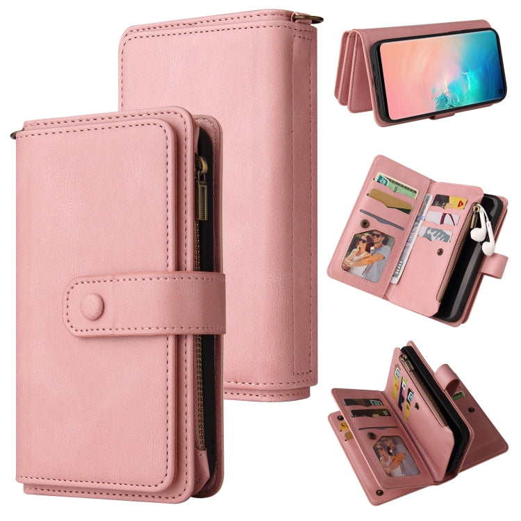 Skin Feel PU + TPU Horizontal Flip Leather Case with Holder & 15 Cards Slot & Wallet & Zipper Pocket & Lanyard, For Samsung Galaxy M10 / A10, For Samsung Galaxy Note20, For Samsung Galaxy Note20 Ultra, For Samsung Galaxy Note10 5G                      ...