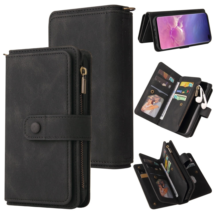 Skin Feel PU + TPU Horizontal Flip Leather Case with Holder & 15 Cards Slot & Wallet & Zipper Pocket & Lanyard, For Samsung Galaxy M10 / A10, For Samsung Galaxy Note20, For Samsung Galaxy Note20 Ultra, For Samsung Galaxy Note10 5G                      ...