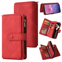 Load image into Gallery viewer, Skin Feel PU + TPU Horizontal Flip Leather Case with Holder &amp; 15 Cards Slot &amp; Wallet &amp; Zipper Pocket &amp; Lanyard, For Samsung Galaxy M10 / A10, For Samsung Galaxy Note20, For Samsung Galaxy Note20 Ultra, For Samsung Galaxy Note10 5G                      ...