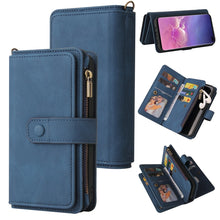 Load image into Gallery viewer, Skin Feel PU + TPU Horizontal Flip Leather Case with Holder &amp; 15 Cards Slot &amp; Wallet &amp; Zipper Pocket &amp; Lanyard, For Samsung Galaxy M10 / A10, For Samsung Galaxy Note20, For Samsung Galaxy Note20 Ultra, For Samsung Galaxy Note10 5G                      ...