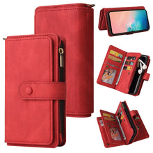 Load image into Gallery viewer, Skin Feel PU + TPU Horizontal Flip Leather Case with Holder &amp; 15 Cards Slot &amp; Wallet &amp; Zipper Pocket &amp; Lanyard, For Samsung Galaxy M10 / A10, For Samsung Galaxy Note20, For Samsung Galaxy Note20 Ultra, For Samsung Galaxy Note10 5G                      ...