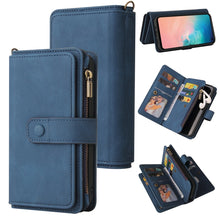 Load image into Gallery viewer, Skin Feel PU + TPU Horizontal Flip Leather Case with Holder &amp; 15 Cards Slot &amp; Wallet &amp; Zipper Pocket &amp; Lanyard, For Samsung Galaxy M10 / A10, For Samsung Galaxy Note20, For Samsung Galaxy Note20 Ultra, For Samsung Galaxy Note10 5G                      ...