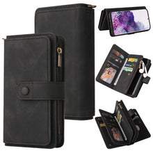 Load image into Gallery viewer, Skin Feel PU + TPU Horizontal Flip Leather Case with Holder &amp; 15 Cards Slot &amp; Wallet &amp; Zipper Pocket &amp; Lanyard, For Samsung Galaxy M10 / A10, For Samsung Galaxy Note20, For Samsung Galaxy Note20 Ultra, For Samsung Galaxy Note10 5G                      ...