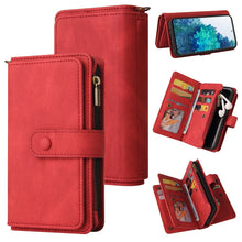 Load image into Gallery viewer, Skin Feel PU + TPU Horizontal Flip Leather Case with Holder &amp; 15 Cards Slot &amp; Wallet &amp; Zipper Pocket &amp; Lanyard, For Samsung Galaxy M10 / A10, For Samsung Galaxy Note20, For Samsung Galaxy Note20 Ultra, For Samsung Galaxy Note10 5G                      ...