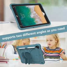 Load image into Gallery viewer, Pure Color PC + Silicone Anti-drop Protective Case with Butterfly Shape Holder &amp; Pen Slot, For iPad 9.7 2018 &amp; 2017 / Pro 9.7 inch / Air 2 / 6, For iPad 10.2 2021 &amp; 2020 &amp; 2019 / Air 3 10.5 inch, For iPad mini 6 2021 / mini 2024                        ...