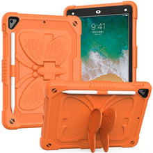 Load image into Gallery viewer, Pure Color PC + Silicone Anti-drop Protective Case with Butterfly Shape Holder &amp; Pen Slot, For iPad 9.7 2018 &amp; 2017 / Pro 9.7 inch / Air 2 / 6, For iPad 10.2 2021 &amp; 2020 &amp; 2019 / Air 3 10.5 inch, For iPad mini 6 2021 / mini 2024                        ...
