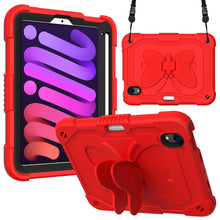 Load image into Gallery viewer, Pure Color PC + Silicone Anti-drop Protective Case with Butterfly Shape Holder &amp; Pen Slot, For iPad 9.7 2018 &amp; 2017 / Pro 9.7 inch / Air 2 / 6, For iPad 10.2 2021 &amp; 2020 &amp; 2019 / Air 3 10.5 inch, For iPad mini 6 2021 / mini 2024                        ...