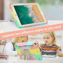 Load image into Gallery viewer, Beige PC + Silicone Anti-drop Protective Case with Butterfly Shape Holder &amp; Pen Slot, For iPad 9.7 2018 &amp; 2017 / Pro 9.7 inch / Air 2 / 6, For iPad 10.2 2021 &amp; 2020 &amp; 2019 / Air 3 10.5 inch, For iPad 10.2 2020 &amp; 2019 / Air 3 10.5 inch                  ...