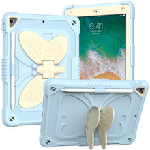 Load image into Gallery viewer, Beige PC + Silicone Anti-drop Protective Case with Butterfly Shape Holder &amp; Pen Slot, For iPad 9.7 2018 &amp; 2017 / Pro 9.7 inch / Air 2 / 6, For iPad 10.2 2021 &amp; 2020 &amp; 2019 / Air 3 10.5 inch, For iPad 10.2 2020 &amp; 2019 / Air 3 10.5 inch                  ...