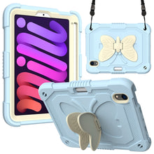 Load image into Gallery viewer, Beige PC + Silicone Anti-drop Protective Case with Butterfly Shape Holder &amp; Pen Slot, For iPad 9.7 2018 &amp; 2017 / Pro 9.7 inch / Air 2 / 6, For iPad 10.2 2021 &amp; 2020 &amp; 2019 / Air 3 10.5 inch, For iPad 10.2 2020 &amp; 2019 / Air 3 10.5 inch                  ...