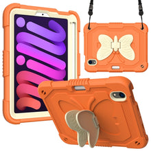 Load image into Gallery viewer, Beige PC + Silicone Anti-drop Protective Case with Butterfly Shape Holder &amp; Pen Slot, For iPad 9.7 2018 &amp; 2017 / Pro 9.7 inch / Air 2 / 6, For iPad 10.2 2021 &amp; 2020 &amp; 2019 / Air 3 10.5 inch, For iPad 10.2 2020 &amp; 2019 / Air 3 10.5 inch                  ...