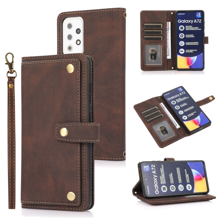 PU + TPU Horizontal Flip Leather Case with Holder & Card Slot & Wallet & Lanyard, For Samsung Galaxy A11, For Samsung Galaxy A21s, For Samsung Galaxy A32 5G, For Samsung Galaxy A51 4G, For Samsung Galaxy A52 5G / 4G, For Samsung Galaxy A71 4G          ...