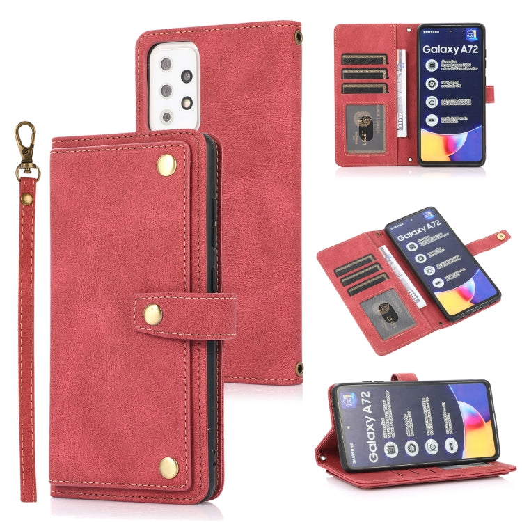 PU + TPU Horizontal Flip Leather Case with Holder & Card Slot & Wallet & Lanyard, For Samsung Galaxy A11, For Samsung Galaxy A21s, For Samsung Galaxy A32 5G, For Samsung Galaxy A51 4G, For Samsung Galaxy A52 5G / 4G, For Samsung Galaxy A71 4G          ...