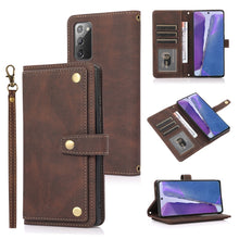 Load image into Gallery viewer, PU + TPU Horizontal Flip Leather Case with Holder &amp; Card Slot &amp; Wallet &amp; Lanyard, For Samsung Galaxy Note 10 Pro, For Samsung Galaxy Note20, For Samsung Galaxy S20 FE, For Samsung Galaxy S20+, For Samsung Galaxy S21 FE 5G, For Samsung Galaxy S21+ 5G   ...