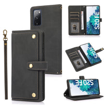 Load image into Gallery viewer, PU + TPU Horizontal Flip Leather Case with Holder &amp; Card Slot &amp; Wallet &amp; Lanyard, For Samsung Galaxy Note 10 Pro, For Samsung Galaxy Note20, For Samsung Galaxy S20 FE, For Samsung Galaxy S20+, For Samsung Galaxy S21 FE 5G, For Samsung Galaxy S21+ 5G   ...