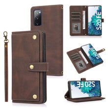 Load image into Gallery viewer, PU + TPU Horizontal Flip Leather Case with Holder &amp; Card Slot &amp; Wallet &amp; Lanyard, For Samsung Galaxy Note 10 Pro, For Samsung Galaxy Note20, For Samsung Galaxy S20 FE, For Samsung Galaxy S20+, For Samsung Galaxy S21 FE 5G, For Samsung Galaxy S21+ 5G   ...