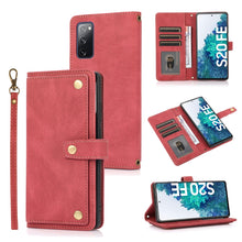 Load image into Gallery viewer, PU + TPU Horizontal Flip Leather Case with Holder &amp; Card Slot &amp; Wallet &amp; Lanyard, For Samsung Galaxy Note 10 Pro, For Samsung Galaxy Note20, For Samsung Galaxy S20 FE, For Samsung Galaxy S20+, For Samsung Galaxy S21 FE 5G, For Samsung Galaxy S21+ 5G   ...