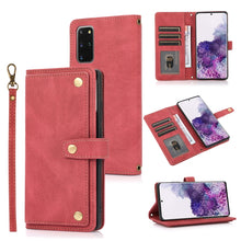 Load image into Gallery viewer, PU + TPU Horizontal Flip Leather Case with Holder &amp; Card Slot &amp; Wallet &amp; Lanyard, For Samsung Galaxy Note 10 Pro, For Samsung Galaxy Note20, For Samsung Galaxy S20 FE, For Samsung Galaxy S20+, For Samsung Galaxy S21 FE 5G, For Samsung Galaxy S21+ 5G   ...