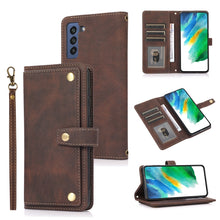 Load image into Gallery viewer, PU + TPU Horizontal Flip Leather Case with Holder &amp; Card Slot &amp; Wallet &amp; Lanyard, For Samsung Galaxy Note 10 Pro, For Samsung Galaxy Note20, For Samsung Galaxy S20 FE, For Samsung Galaxy S20+, For Samsung Galaxy S21 FE 5G, For Samsung Galaxy S21+ 5G   ...