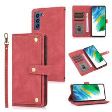Load image into Gallery viewer, PU + TPU Horizontal Flip Leather Case with Holder &amp; Card Slot &amp; Wallet &amp; Lanyard, For Samsung Galaxy Note 10 Pro, For Samsung Galaxy Note20, For Samsung Galaxy S20 FE, For Samsung Galaxy S20+, For Samsung Galaxy S21 FE 5G, For Samsung Galaxy S21+ 5G   ...