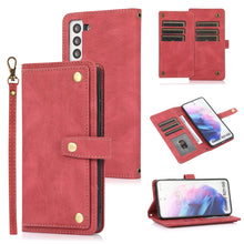 Load image into Gallery viewer, PU + TPU Horizontal Flip Leather Case with Holder &amp; Card Slot &amp; Wallet &amp; Lanyard, For Samsung Galaxy Note 10 Pro, For Samsung Galaxy Note20, For Samsung Galaxy S20 FE, For Samsung Galaxy S20+, For Samsung Galaxy S21 FE 5G, For Samsung Galaxy S21+ 5G   ...