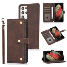Load image into Gallery viewer, PU + TPU Horizontal Flip Leather Case with Holder &amp; Card Slot &amp; Wallet &amp; Lanyard, For Samsung Galaxy Note 10 Pro, For Samsung Galaxy Note20, For Samsung Galaxy S20 FE, For Samsung Galaxy S20+, For Samsung Galaxy S21 FE 5G, For Samsung Galaxy S21+ 5G   ...
