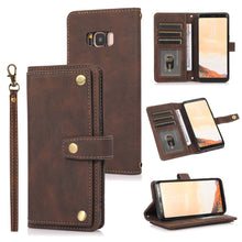 Load image into Gallery viewer, PU + TPU Horizontal Flip Leather Case with Holder &amp; Card Slot &amp; Wallet &amp; Lanyard, For Samsung Galaxy A50 / A30s / A50s, For Samsung Galaxy S8, For Samsung Galaxy S9, For Samsung Galaxy S9+