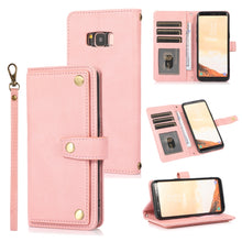 Load image into Gallery viewer, PU + TPU Horizontal Flip Leather Case with Holder &amp; Card Slot &amp; Wallet &amp; Lanyard, For Samsung Galaxy A50 / A30s / A50s, For Samsung Galaxy S8, For Samsung Galaxy S9, For Samsung Galaxy S9+