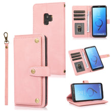 Load image into Gallery viewer, PU + TPU Horizontal Flip Leather Case with Holder &amp; Card Slot &amp; Wallet &amp; Lanyard, For Samsung Galaxy A50 / A30s / A50s, For Samsung Galaxy S8, For Samsung Galaxy S9, For Samsung Galaxy S9+