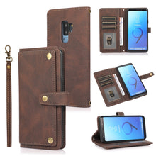 Load image into Gallery viewer, PU + TPU Horizontal Flip Leather Case with Holder &amp; Card Slot &amp; Wallet &amp; Lanyard, For Samsung Galaxy A50 / A30s / A50s, For Samsung Galaxy S8, For Samsung Galaxy S9, For Samsung Galaxy S9+