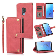 Load image into Gallery viewer, PU + TPU Horizontal Flip Leather Case with Holder &amp; Card Slot &amp; Wallet &amp; Lanyard, For Samsung Galaxy A50 / A30s / A50s, For Samsung Galaxy S8, For Samsung Galaxy S9, For Samsung Galaxy S9+