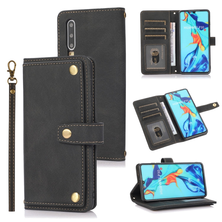 PU + TPU Horizontal Flip Leather Case with Holder & Card Slot & Wallet & Lanyard, For Huawei P20 Lite, For Huawei P30, For Xiaomi Mi 11 Pro, For Xiaomi Redmi K40
