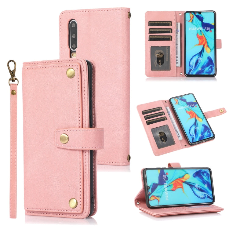 PU + TPU Horizontal Flip Leather Case with Holder & Card Slot & Wallet & Lanyard, For Huawei P20 Lite, For Huawei P30, For Xiaomi Mi 11 Pro, For Xiaomi Redmi K40