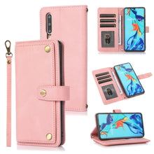 Load image into Gallery viewer, PU + TPU Horizontal Flip Leather Case with Holder &amp; Card Slot &amp; Wallet &amp; Lanyard, For Huawei P20 Lite, For Huawei P30, For Xiaomi Mi 11 Pro, For Xiaomi Redmi K40