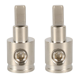 A5679 2 PCS Car Large Size Nickel-plated Brass 0GA to 4GA Audio Terminal Block, A5679