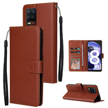 Load image into Gallery viewer, Multifunctional Horizontal Flip Leather Case, with Three Card Slot &amp; Holder &amp; Double Zip Wallett &amp; Photo Frame &amp; Lanyard, For OPPO A94 4G, For OPPO Realme 8 / 8 Pro 4G, For Xiaomi Redmi Note 10 5G