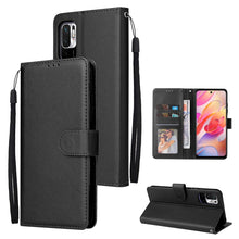 Load image into Gallery viewer, Multifunctional Horizontal Flip Leather Case, with Three Card Slot &amp; Holder &amp; Double Zip Wallett &amp; Photo Frame &amp; Lanyard, For OPPO A94 4G, For OPPO Realme 8 / 8 Pro 4G, For Xiaomi Redmi Note 10 5G