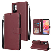 Load image into Gallery viewer, Multifunctional Horizontal Flip Leather Case, with Three Card Slot &amp; Holder &amp; Double Zip Wallett &amp; Photo Frame &amp; Lanyard, For OPPO A94 4G, For OPPO Realme 8 / 8 Pro 4G, For Xiaomi Redmi Note 10 5G