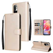 Load image into Gallery viewer, Multifunctional Horizontal Flip Leather Case, with Three Card Slot &amp; Holder &amp; Double Zip Wallett &amp; Photo Frame &amp; Lanyard, For OPPO A94 4G, For OPPO Realme 8 / 8 Pro 4G, For Xiaomi Redmi Note 10 5G