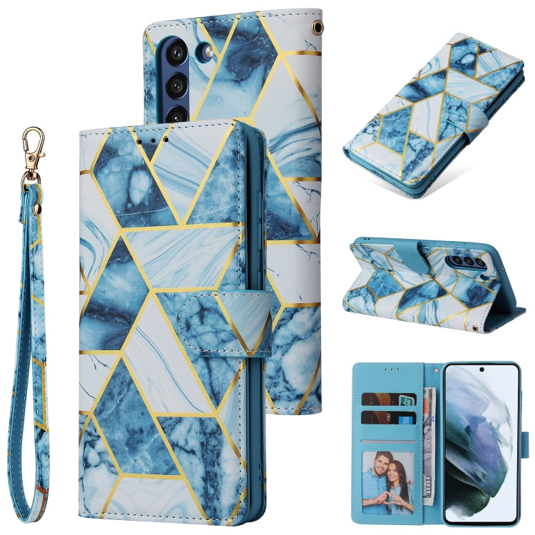 Marble Bronzing Stitching Horizontal Flip PU Leather Case with Holder & Card Slots & Wallet & Photo Frame, For Samsung Galaxy A22 5G, For Samsung Galaxy S21 FE 5G