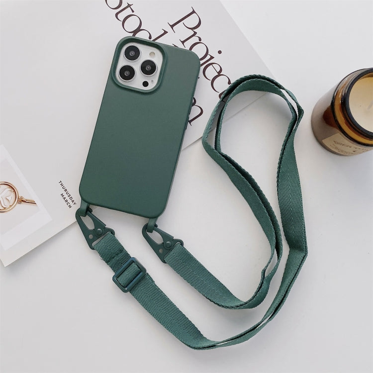 Elastic Silicone Protective Case with Wide Neck Lanyard, For iPhone 13, For iPhone 13 Pro, For iPhone 13 Pro Max, For iPhone 12 / 12 Pro, For iPhone 11, For iPhone 11 Pro, For iPhone 13 mini, For iPhone 12 Pro Max