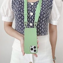 Load image into Gallery viewer, Elastic Silicone Protective Case with Wide Neck Lanyard, For iPhone 11 Pro Max, For iPhone 12 mini