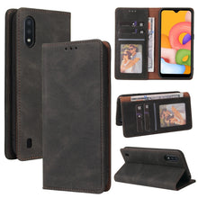 Load image into Gallery viewer, Simple Suction Closure Horizontal Flip Leather Case with Holder &amp; Card Slot &amp; Wallet, For Samsung Galaxy A01 EU Version, For Samsung Galaxy A02, For Samsung Galaxy A02s, For Samsung Galaxy A11 EU Version, For Samsung Galaxy A11 US Version              ...