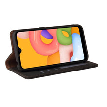Load image into Gallery viewer, Simple Suction Closure Horizontal Flip Leather Case with Holder &amp; Card Slot &amp; Wallet, For Samsung Galaxy A01 EU Version, For Samsung Galaxy A02, For Samsung Galaxy A02s, For Samsung Galaxy A11 EU Version, For Samsung Galaxy A11 US Version              ...