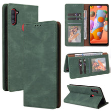 Load image into Gallery viewer, Simple Suction Closure Horizontal Flip Leather Case with Holder &amp; Card Slot &amp; Wallet, For Samsung Galaxy A01 EU Version, For Samsung Galaxy A02, For Samsung Galaxy A02s, For Samsung Galaxy A11 EU Version, For Samsung Galaxy A11 US Version              ...