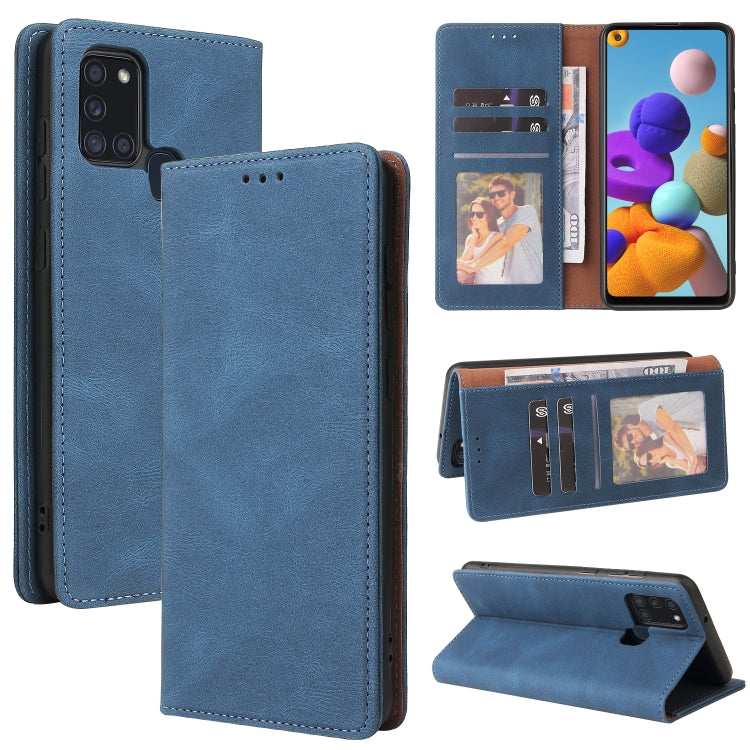 Simple Suction Closure Horizontal Flip Leather Case with Holder & Card Slot & Wallet, For Samsung Galaxy A01 EU Version, For Samsung Galaxy A02, For Samsung Galaxy A02s, For Samsung Galaxy A11 EU Version, For Samsung Galaxy A11 US Version              ...