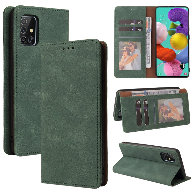Simple Suction Closure Horizontal Flip Leather Case with Holder & Card Slot & Wallet, For Samsung Galaxy A40, For Samsung Galaxy A42 5G, For Samsung Galaxy A50, For Samsung Galaxy A51, For Samsung Galaxy A51 5G, For Samsung Galaxy A52 5G / 4G          ...