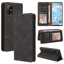 Load image into Gallery viewer, Simple Suction Closure Horizontal Flip Leather Case with Holder &amp; Card Slot &amp; Wallet, For Samsung Galaxy A40, For Samsung Galaxy A42 5G, For Samsung Galaxy A50, For Samsung Galaxy A51, For Samsung Galaxy A51 5G, For Samsung Galaxy A52 5G / 4G          ...
